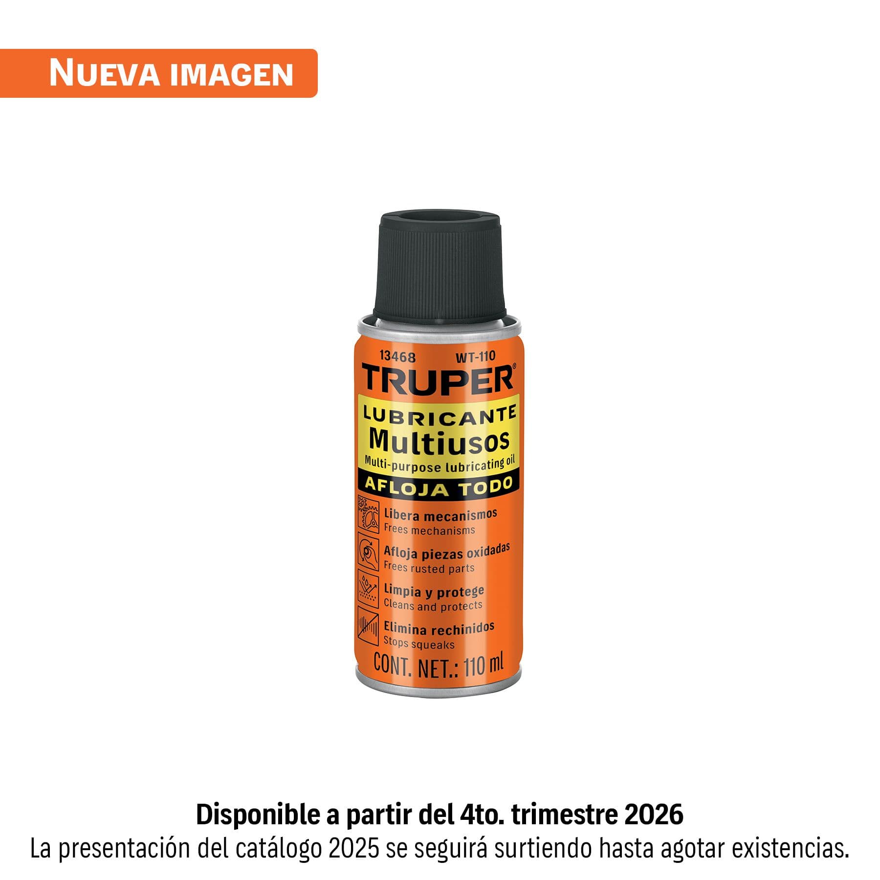 ACEITE AFLOJATODO EN AEROSOL, 110 M — Truper