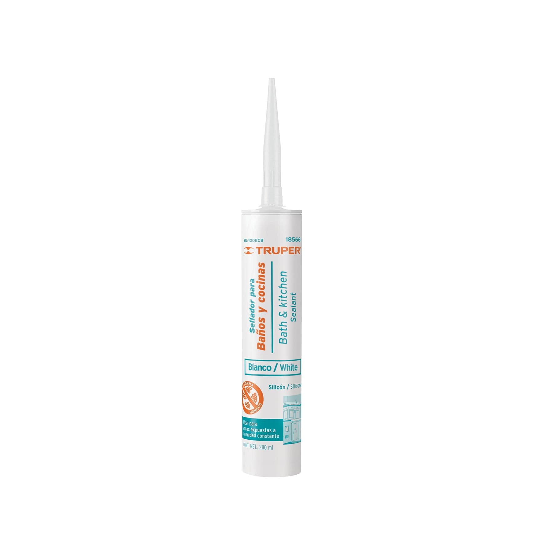 SELLADOR BLANCO PARA BAÑO Y COCINA, 280 ML — Truper